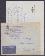 LAC "Ministère Des Affaires Etrangères Et Du Commerce Extérieur" En Franchise - Flam. BRUXELLES X /14-9-1960 Pour E/V -  - Briefe U. Dokumente