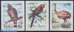 Argentina 1991 Endangered Birds 3v, Mint NH, Nature - Birds - Parrots - Ungebraucht