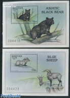 Bhutan 1997 Endangered Animals 2 S/s, Mint NH, Nature - Animals (others & Mixed) - Bears - Bhutan