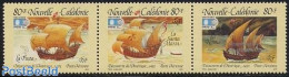 New Caledonia 1992 Discovery Of America 3v [::], Mint NH, History - Transport - Explorers - Ships And Boats - Nuevos