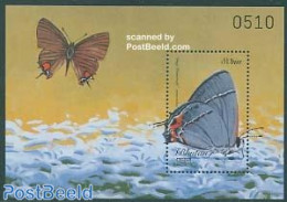 Bhutan 1999 Butterfly S/s, Strymon Melinus, Mint NH, Nature - Butterflies - Bhutan