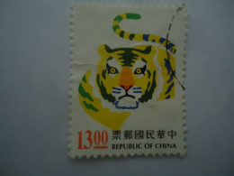 TAIWAN   USED   STAMPS  TIGER  ZODIAC CULTURE - Andere & Zonder Classificatie