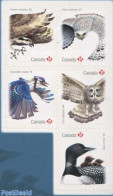 Canada 2017 Birds 5v S-a (from Booklet), Mint NH, Nature - Birds - Birds Of Prey - Owls - Ongebruikt