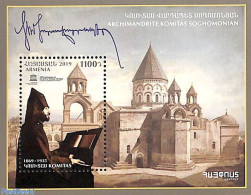 Armenia 2019 Archimandrite Komitas Sghomonian S/s, Mint NH, History - Religion - Unesco - Cloisters & Abbeys - Klöster