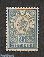 Bulgaria 1889 25st, Blue, Stamp Out Of Set, Unused (hinged) - Nuovi