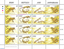 Ireland 1995 Reptiles M/s, Mint NH, Nature - Frogs & Toads - Reptiles - Unused Stamps