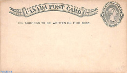 Canada 1882 Reply Paid Postcard 1/1c, Unused Postal Stationary - Cartas & Documentos