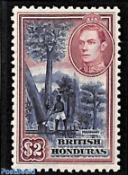 Belize/British Honduras 1938 $2, Stamp Out Of Set, Unused (hinged), Nature - Trees & Forests - Rotary, Club Leones