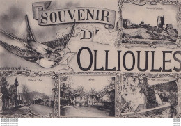 V24-83) OLLIOULES (VAR) SOUVENIR  - HIRONDELLE  - MULTIVUES  - ( 2 SCANS ) - Ollioules