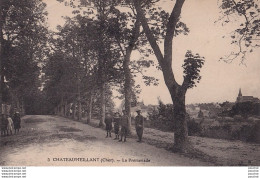 V22-18) CHATEAUMEILLANT (CHER) LA PROMENADE - ( ANIMEE - HABITANTS - 2 SCANS ) - Châteaumeillant