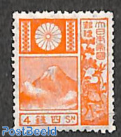 Japan 1929 4s, 19x22.5mm, Stamp Out Of Set, Unused (hinged) - Nuovi