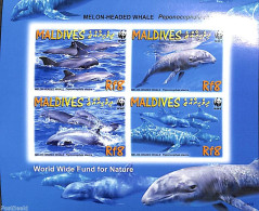 Maldives 2009 WWF 4v, Imperforated, Mint NH, Nature - Sea Mammals - Maldivas (1965-...)