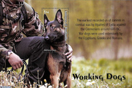 Antigua & Barbuda 2020 Working Dogs S/s, Mint NH, Nature - Dogs - Antigua Et Barbuda (1981-...)