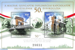 Hungary 2020 Joint Issue With Singapore S/s, Mint NH, Various - Joint Issues - Art - Bridges And Tunnels - Nuevos