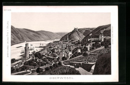 AK Oberwesel, Ortsansicht Mit Flusslauf  - Oberwesel
