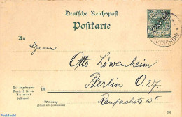 China (before 1949) 1900 Reply Paid Postcard 5/5pf To Berlin, Used Postal Stationary - Altri & Non Classificati