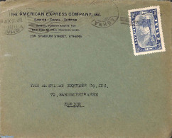 Greece 1927 Letter To Zürich, Postal History, Transport - Ships And Boats - Covers & Documents