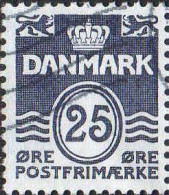 Danemark Poste Obl Yv: 966 Mi:963 Postfrimærke Chiffre Sous Couronne (Lign.Ondulées) - Gebraucht