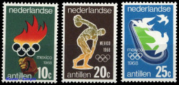 1968, Niederländische Antillen, 187-89, ** - West Indies
