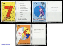 1989, Niederländische Antillen, 668-70, ** - Antilles