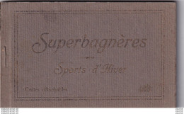 A1-31) SUPERBAGNERES - SPORTS D ' HIVER - CARNET COMPLET DE 20 CPA - ( 3 SCANS ) - Superbagneres