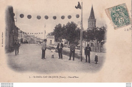 A11-81) SAINT PAUL CAP DE JOUX (TARN) GRAND ' RUE  -  ( ANIMEE - HABITANTS )  - Saint Paul Cap De Joux