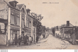 A10-14) ORBEC (CALVADOS) RUE DE LIVAROT  - ( ANIMEE - HABITANTS - CAFE - RESTAURANT - HAUTON ) - Orbec