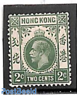 Hong Kong 1912 2c, WM Mult.Crown-CA, Stamp Out Of Set, Unused (hinged) - Ungebraucht