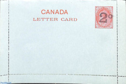 Canada 1897 Letter Card 2c On 3c, Unused Postal Stationary - Brieven En Documenten