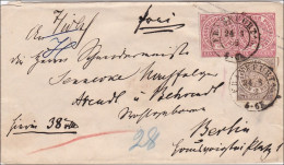 NDP: Brief Von Frankfurt Nach Berlin 1868 - Lettres & Documents