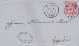 NDP: Brief Von Bonn Nach Boppard 1868 - Lettres & Documents