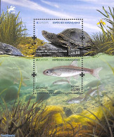 Portugal 2021 Europa, Endangered Animals S/s, Mint NH, History - Nature - Europa (cept) - Fish - Turtles - Nuevos