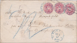 Preussen: Ganzsachenumschlag Von Berlin Nach Tübingen 1867 - Other & Unclassified