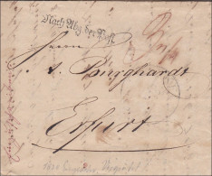 Thurn Und Taxis: Brief Von Frankfurt Nach Erfurt 1830 - Storia Postale