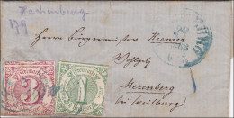 Thurn Und Taxis: Brief Nach Merenberg Bei Weilburg - Seltener Stempel - Storia Postale