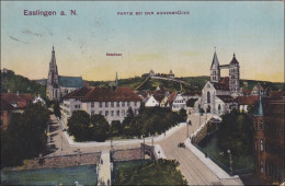 Württemberg:  Ansichtskarte Esslingen Nach Ottenheim - Storia Postale