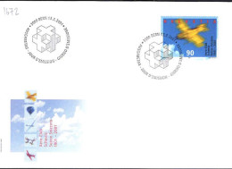 Suisse Poste Obl Yv:1672 Mi:1747 Aero-Club Schweiz (TB Cachet à Date) Bern 13-3-2001 Fdc - Usados