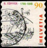 Suisse Poste Obl Yv:1605 Mi:1677 R.Töpffer Monsieur Vieux Bois (Beau Cachet Rond) - Used Stamps