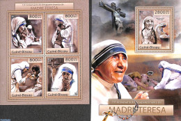Guinea Bissau 2012 Mother Theresa 2 S/s, Mint NH, History - Religion - Nobel Prize Winners - Religion - Prix Nobel