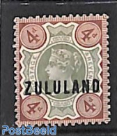 South Africa 1888 Zululand, 4d, Stamp Out Of Set, Unused (hinged) - Ongebruikt