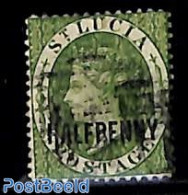 Saint Lucia 1881 HALFPENNY, Used, Used Stamps - St.Lucia (1979-...)