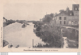 J26-60) PONT SAINTE MAXENCE (OISE) QUAI DE LA PECHERIE - ( 2 SCANS ) - Pont Sainte Maxence