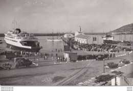  CEUTA (AFRICA) CARTE PHOTO RUBIO - VUE DU BORD ET ARRIVEE DU BATEAU COURRIER  VICTORIA - ALGECIRAS  - ( 2 SCANS ) - Ceuta