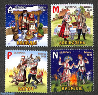 Belarus 2021 Vacation And Ceremonies 4v, Mint NH, Various - Folklore - Belarus