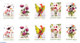 Sweden 2021 Late Summer Flowers Foil Booklet, Mint NH, Nature - Flowers & Plants - Stamp Booklets - Nuevos