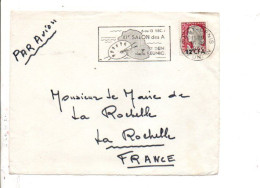 REUNION SEUL SUR DEVANT DE LETTRE POUR LA METROPOLE 1964 - Cartas & Documentos