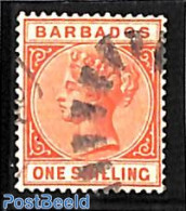 Barbados 1882 1sh, Used, Used Stamps - Barbades (1966-...)