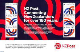 New Zealand 2021 180 Years Post 6v M/s, Mint NH, Post - Nuevos