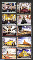 Curaçao 2021 Religious Buildings 10v, Mint NH, Religion - Churches, Temples, Mosques, Synagogues - Judaica - Kirchen U. Kathedralen