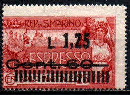 1927 - San Marino E 6 Soprastampato ++++++ - Ungebraucht